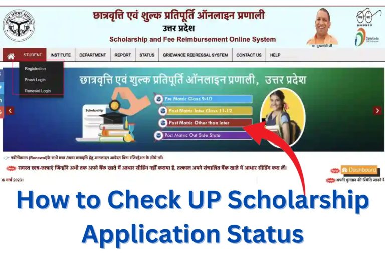 Up Scholarship Status 2023 2024 Pre And Post Matric