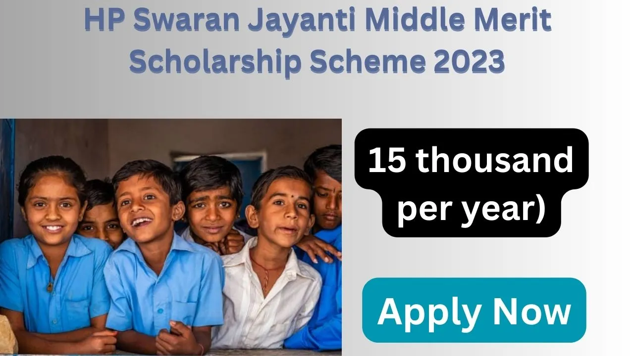 Swaran Jayanti Middle Merit Scholarship