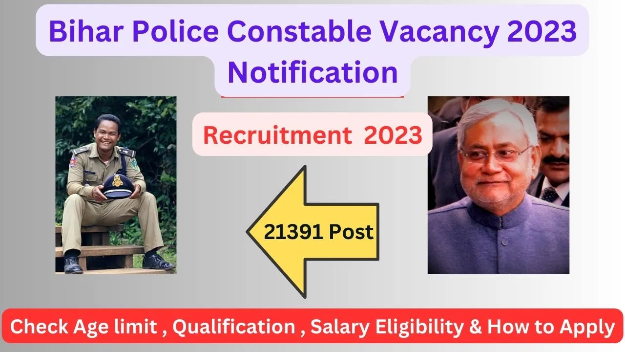 Bihar Police Constable Vacancy